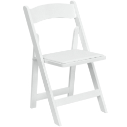 Wood Folding Chair - White